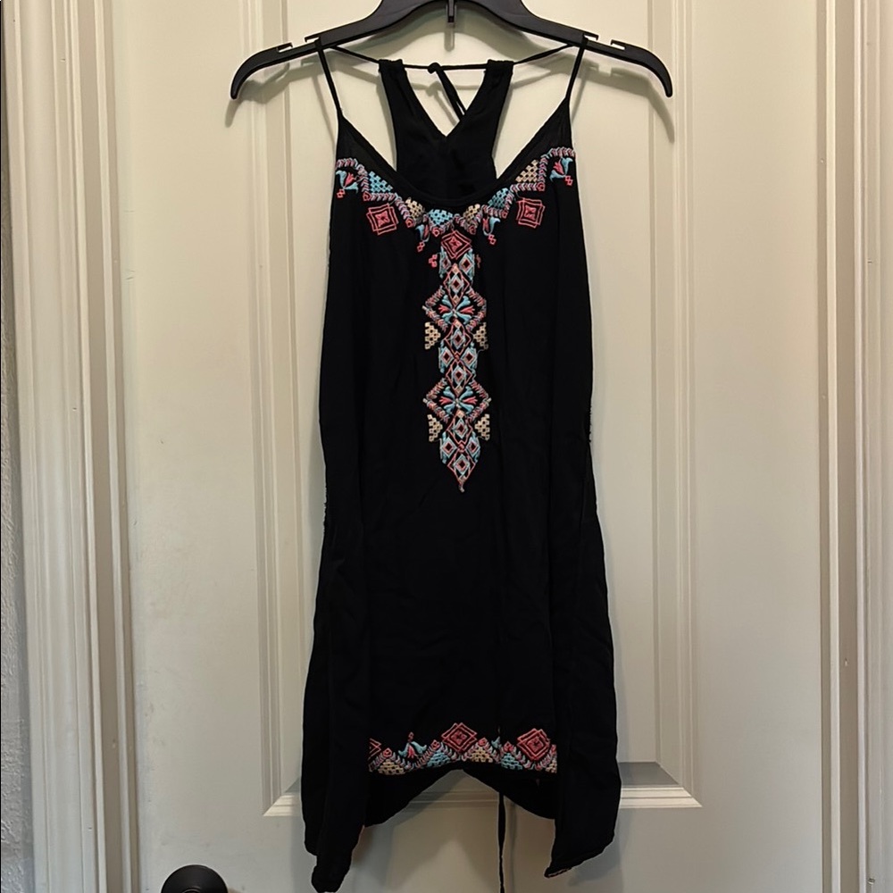 Black XS flowy Embroidered Dress